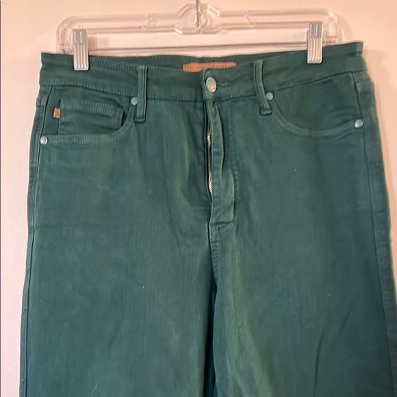 Judy Blue Green Ankle Cropped Jeans - Picture 2 of 8